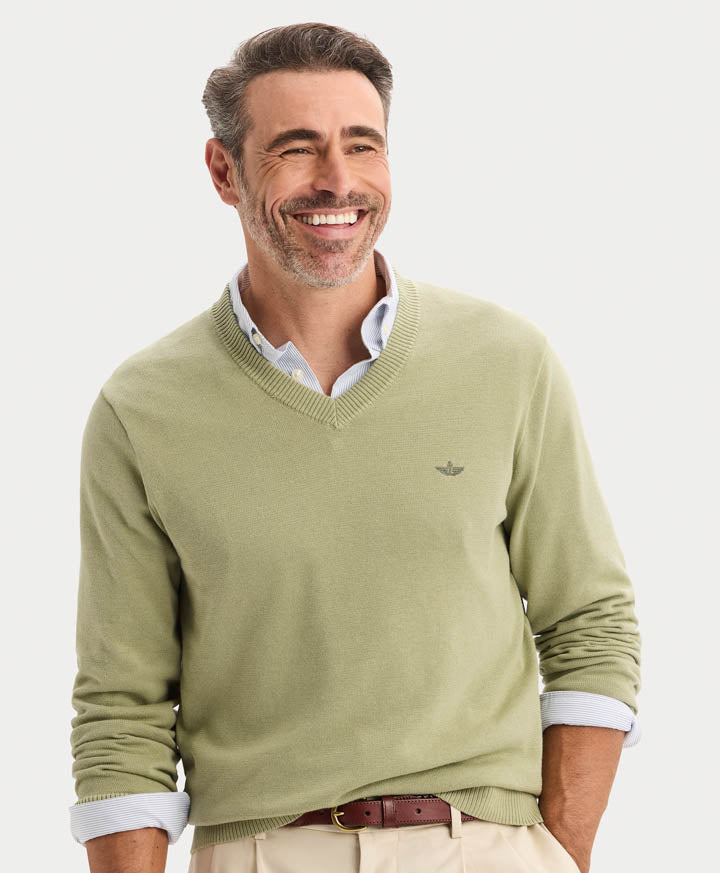 Sweater V Neck Tea