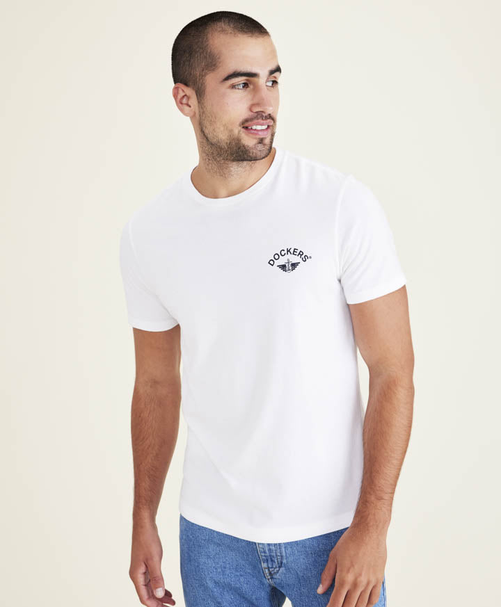 Polera Graphic Lucent White