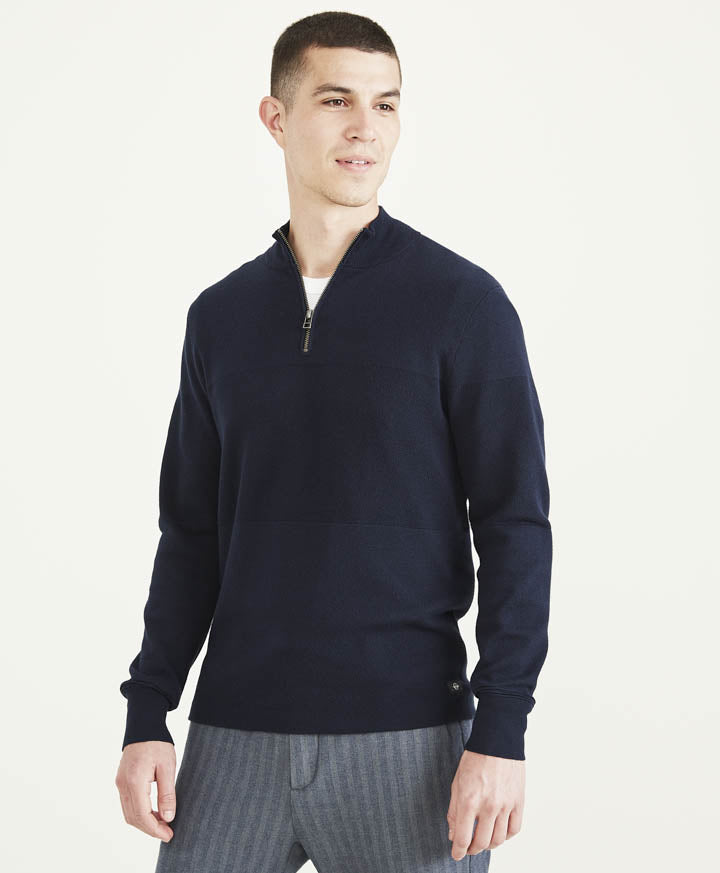 Sweater 1/4 Zip Navy Blazer