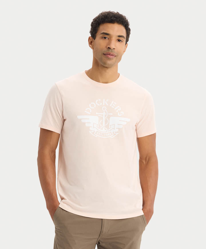 Polera Graphic Peach Blush