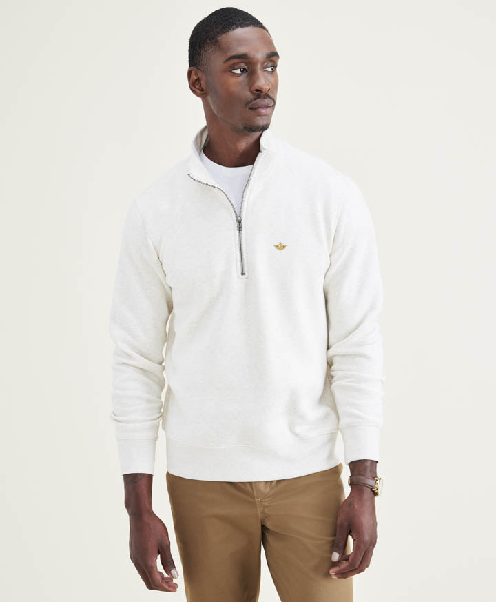 Poleron 1/4 Zip Fleece Cream Heather – Dockers® Chile