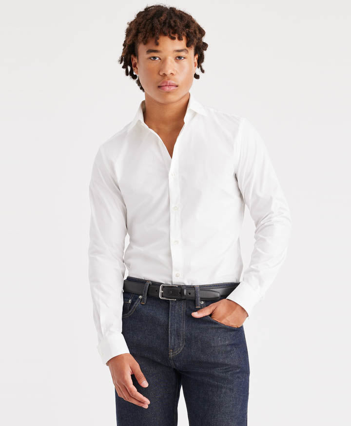Camisa Crafted Woven Lucent White