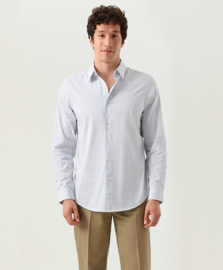 Camisa Workday Blue Plaid