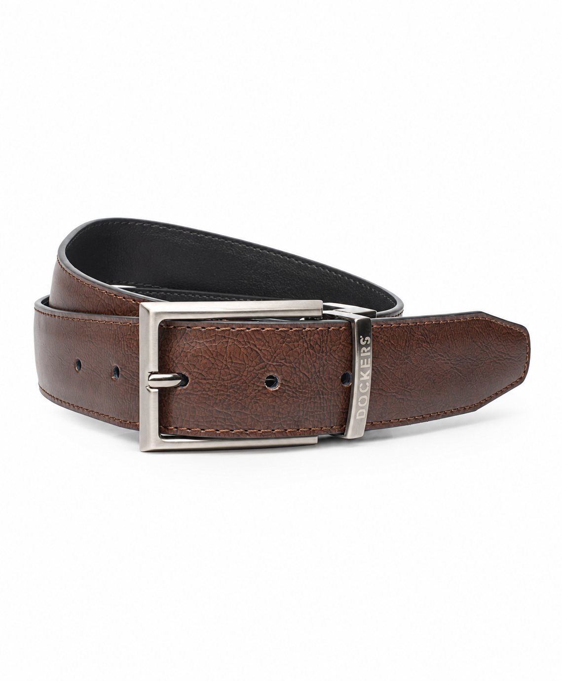 Cinturon reversible cuero Negro Café