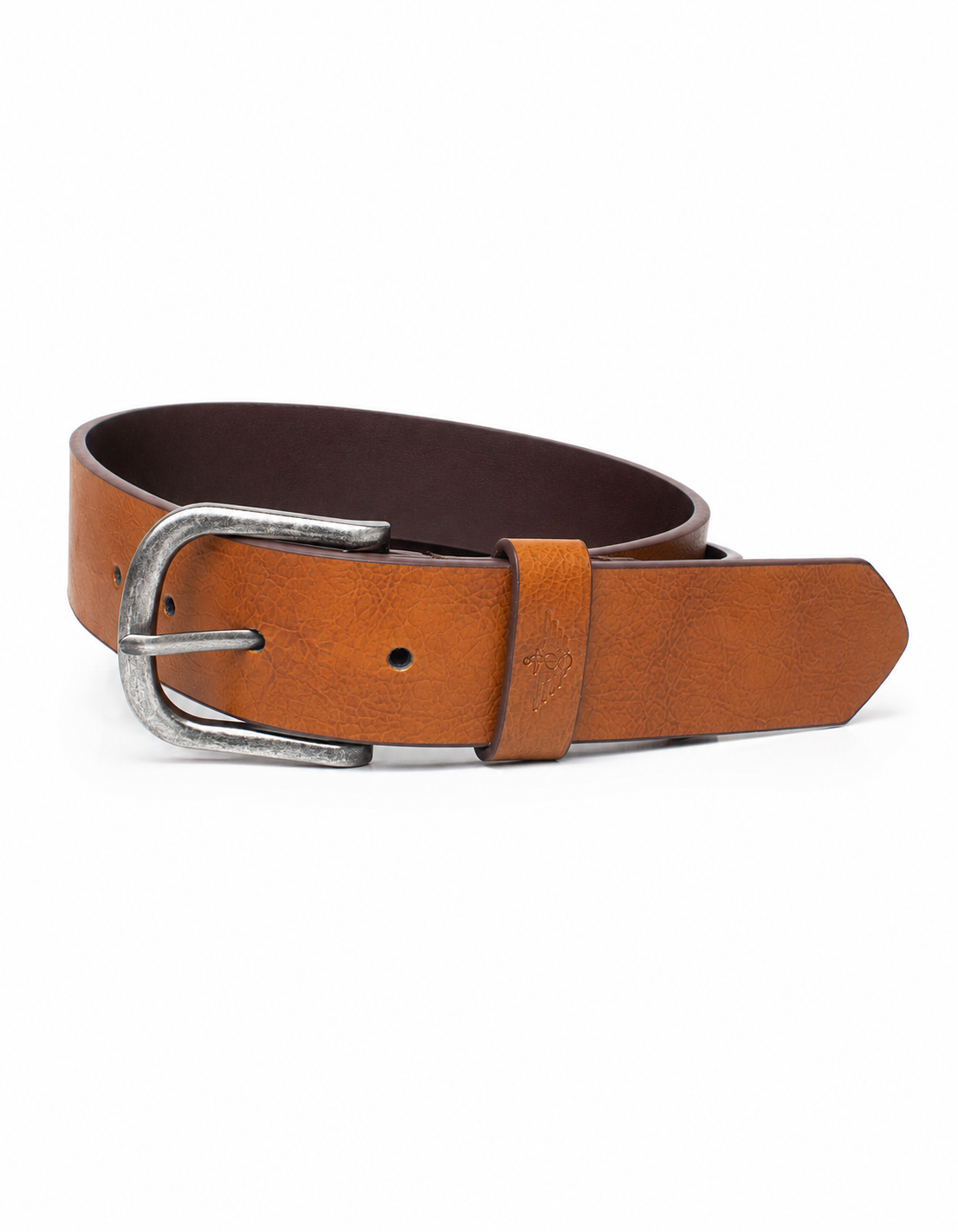 Cinturon cuero Camel