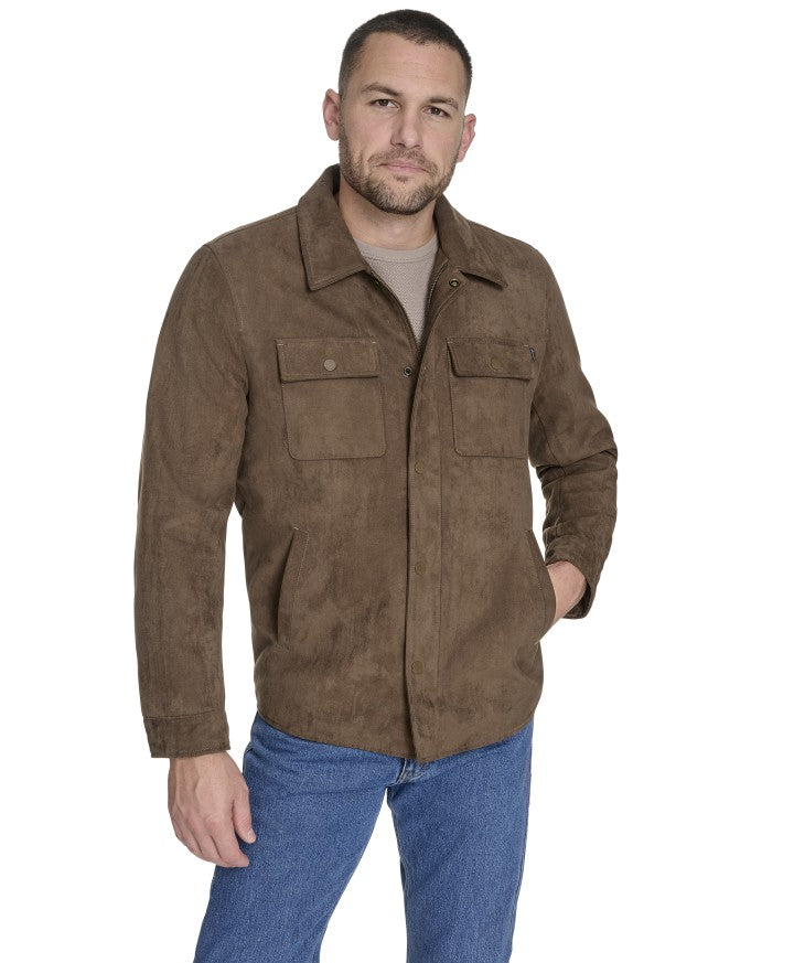 Chaqueta Faux Microsuede