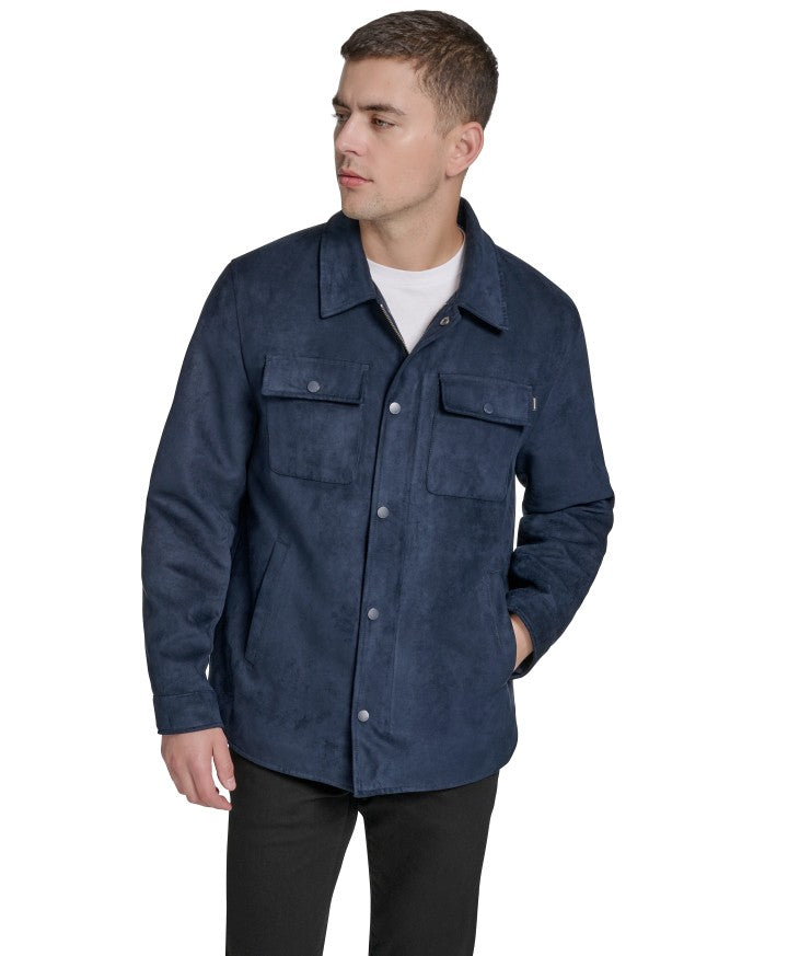 Chaqueta Faux Microsuede